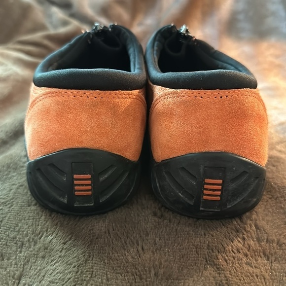 LANDS END All Weather Moccasins Orange Leather Sz 8 - Picture 4 of 12